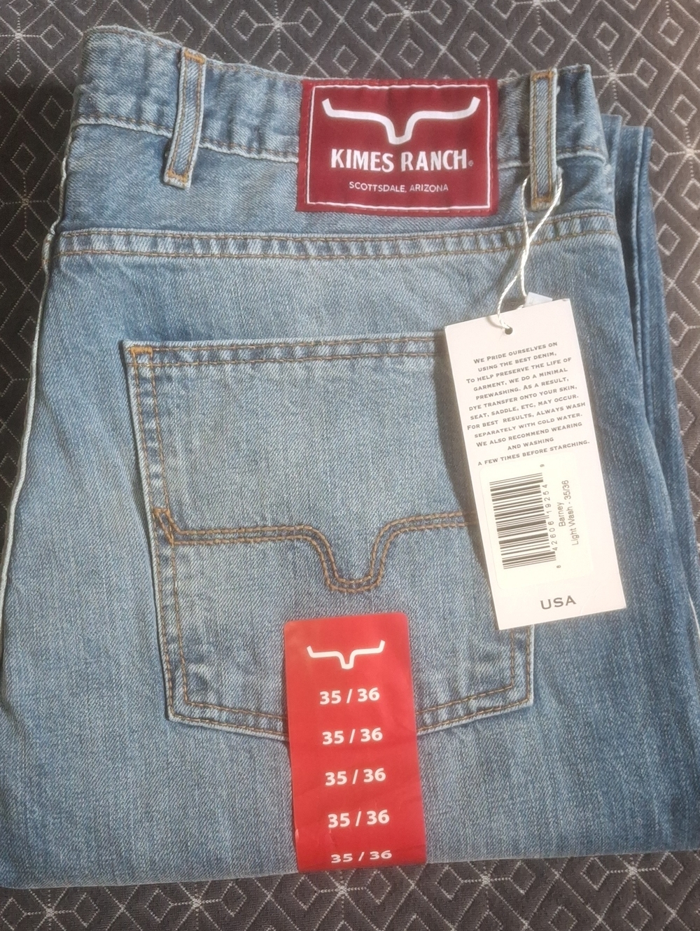 Kimes Ranch Light Blue Relaxed Fit Men's Jeans